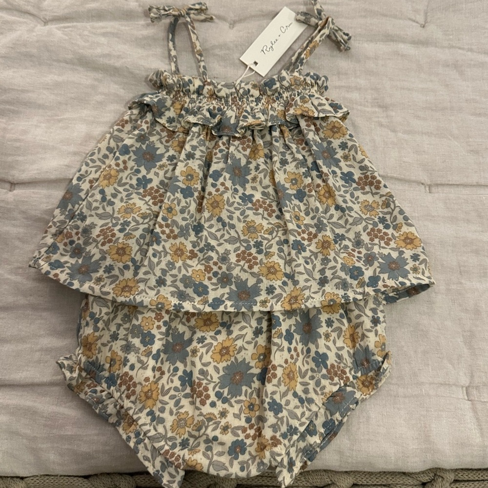 NWT Rylee + Cru tube top set in Gardenia